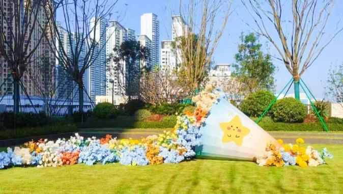 江西南昌美陈设计布置：如同摩尔斯电码叩击着旧大陆的密码